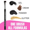 Beauty Junkees Flat Eyeliner Brush Professional Precision Makeup Brush for Sharp Eye Liner Eyebrow Shaping Concealer App