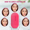 Ice Roller for Face Eyes Facial Ice Roller for Under Eye Puffiness Reusable Silicone Ice Face Roller Massager for Skin T