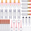 Maitys 30 Pcs Lip Gloss Tubes Tools Set 5 Styles Empty Lip Gloss Tubes Include Ice Cream Candy Lollipop Pencil Cylinder