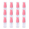 10Ml 03 Ounce Clear Plastic Lotion Pump Bottle with Pink Press Pump Head Empty Cosmetic Sample Container for Emulsion Fa