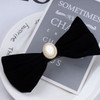 Sttiafay Velvet Bow Hair Clip Black Satin Bow Hair Barrette Bowknot French Barrette Headdress Pearl Bow Tail Headwear Hair Accessories for Women and online at globaldelivered
