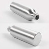 3Pcs 4 Ounce Aluminum Lotion Pump Bottle with Black PP Pump Head Empty Cosmetic Sample Dispenser Container Jar for Makeu