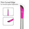 Eyeliner Brush Fine Angled Set For Liquid Gel Liner Applicator Bent Stencils Thin Pencil Pen Real Small Sharpener Angle