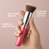 Lamora Makeup Brush Foundation Kabuki Flat Top Face Brush for Liquid Cream and Powder Cosmetics Full Coverage Blending B