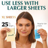 Natural Green Tea Oil Blotting Sheets for Face 25 Larger 3pk300 Makeup Friendly Blotting Papers for Face Easy Dispensing