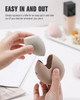 FERYES Makeup Sponge Holder Shatterproof EcoFriendly Silicone Beauty Make Up Blender Case for Travel Khaki
