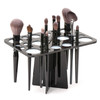 Luckyiren Acrylic Drying Rack for Brushes Collapsible Stand with 28 Slots for Nail Paint and Makeup Brushes Black Unisex