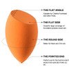 Makeup Sponges set for Dry Wet Use Foundation Blending Sponge for Concealer Blush Powder Multicolor Blender Sponges 4pcs