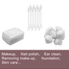 SHINEMOON Travel Portable Cotton Swabs Set100 Cotton Swabs 10 Cotton Pads 10 Cotton Balls in Reusable Storage Box for Ea
