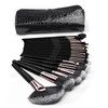 Real Perfection Makeup Brushes 24pcs Makeup Brush Set Premium Synthetic Powder Foundation Contour Blush Concealer Eye Sh