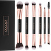 Docolor Double Sided Makeup Brushes 6Pcs Double Ended Eyeshadow Brush Set Professional Eye Makeup Brushes Set Foundation