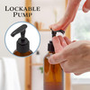 Cornucopia Brands 4oz Amber Glass Pump Bottles Pack of 4 Great for Lotions Liquid Soap Aromatherapy and More