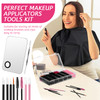 Maitys 260 Pieces Disposable Makeup Tools Kit Eyeliner Brushes Mascara Wands Lipstick Applicators Plastic Organizer Box