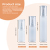 LONGWAY 1oz 30ml Airless Cosmetic Cream Pump Bottle Travel Size Dispenser Refillable ContainersFoundation Travel Pump Bo