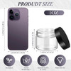 SATINIOR 36 Pieces 1 oz Plastic Jars with Lids Wide Mouth Airtight Reusable Container Acrylic Cosmetic Small Jars for Lo