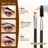 Yoizyfree 6 pcs Duo Eyebrow BrushEyelash Brush Mascara Wands Spoolie Brushes for Eyelash Extension Lash applicator Eyebr