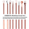 ZTRHYOO Blackhead Remover Pimple Comedone Extractor Tool Best Acne Removal Kit Treatment for Blemish Whitehead Popping Z