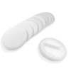 10pcs Powder Puff Cotton Cosmetic Powder Face Makeup Puffs Pads with Ribbon for Loose and Foundation 236 inch White