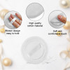 10pcs Powder Puff Cotton Cosmetic Powder Face Makeup Puffs Pads with Ribbon for Loose and Foundation 236 inch White
