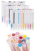 Disposable Mascara Brushes Diamond Eyelash Spoolies Makeup Brush Mascara Wand in Sanitary Tube Lash Supplies 50 Pcs Mix