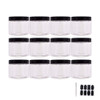 zmybcpack Plastic Jars With Lids Extra Labels 1 Pen Clear PET Seal Jar for Food Storage Wide Opening Storage jar For Dry