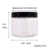 zmybcpack Plastic Jars With Lids Extra Labels 1 Pen Clear PET Seal Jar for Food Storage Wide Opening Storage jar For Dry