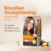 Kativa Brazilian Straightening Kit 12 Weeks of Home Use Professional Straightening with Organic Argan Oil Shea Butter Ke