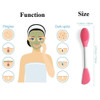 LASSKY Silicone BrushesDoubleEnded Silicone Face Mask BrushFacial Cleansing Brush Premium Soft Facial Masks Other Skin C
