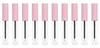 BesYouSel10PCS 10ml Clear Plastic Eyeliner Vials Bottle Container Empty Refillable Disposable Eyeliner Brush Applicator