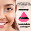 12 Pieces Velour Pure Cotton Powder Puff Face Makeup Triangle Powder Puffs for Loose Powder Wet Dry Cosmetic Foundation