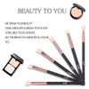 MSQ Eye Brush Set Rose Gold 6pcs Eyeshadow Set Eyebrow Brush Makeup Brushes Eyeliner Brush for Eyeshadow Eyebrow Eyeline
