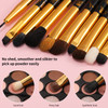 Docolor Eye Makeup Brushes 10Pcs Skull Printed Eyeshadow Makeup Brush Set Blending Concealer Eyebrow Eye Liners Premium