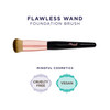 Pretty Vulgar Flawless Wand Foundation Brush Vegan Makeup Brush for Liquid Cream and Powder Streakfree and Flawless Fini