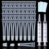 AMORIX 50PCS 20ml Lip Gloss Tubes Clear Empty Lip Balm Containers Refillable Soft Cosmetic Squeeze Tubes for DIY Lipglos