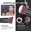 Makeup Brushes BSMALL Premium Synthetic Foundation Powder Concealers Eye Shadows Makeup 14 Pcs Brush Set Rose Golden wit