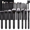 DUcare Professional Makeup Brushes Set 27Pcs Makeup Brush Set Premium Synthetic Kabuki Foundation Blending Face Powder B