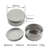 Healthcom 15 Packs 5 Oz 150ml Empty Silver Round Aluminum Tin Cans Screw Top Aroma Hair Wax Cosmetic Container Cream Box
