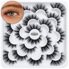 DYSILK Lashes Mink Eyelashes False Eyelashes 10 Pairs 6D Faux Mink Lashes Pack Eye Lashes Cat Eye Lashes Fluffy Eyelashe