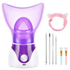 Facial Steamer for Face Face Steamer for Facial Deep Cleaning Nano Ionic Facial Steamer for Unclogs Pores Hydrating Purp