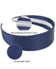 Wecoe Navy Blue Headband 1.6 Inch Wide Silk Satin Headband Women Non Slip Fashion Plain Head Band Solid Hair Band DIY Holiday Hair Accessories for Wo online at globaldelivered