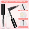 AHIER 20 pcs 4ML Reusable Empty Bottle Tube Container for Eyelash Growth OilMascara with Brush for Home and Travel 20p