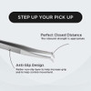 Volume Lash Tweezers Beyelian Lash Tweezers for Eyelash Extensions Curved L High Precision Tip for Mega Fans Stainless S