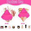 Pimoys 6 Pieces Powder Puff Face Soft Triangle Makeup Puff for Loose Powder Setting Powder Velour Foundation Sponge Make