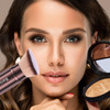 Makeup Brush Kabuki Face Brushes Retractable Travel Blush Kabuki Brush Portable Flawless for Foundation Powder Blush Bro