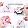 DUcare Makeup Brush Cleaner Shampoo Soap Solid Brush Cleaning Mat Removes Cosmetic Color Brush Cleaner Pad for Cleaning