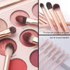 Eye Makeup Brush Set 6 Pcs Professional Blending Eyeshadow Makeup Brushes for Concealer Eyebrows Eyeliner Soft Hairs Woo