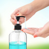 Empty Plastic Pump Bottles Dispenser 4 Pack 16oz500ml Portable Clear BPAFree Cylinder Shampoo Lotion Hand Pump Bottle Du