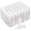 LotFancy Lip Balm tubes Empty 60PCS 55ml 316 Oz Clear Lip Balm Container Tubes with White Caps BPA Free Leak Free Refill