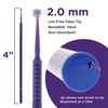 TCP Global Eyelash Extension Micro Brushes 100 Medium 20 mm Tip Size Purple Disposable Brush Applicators Apply Makeup Pa