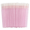100 Pieces Lipstick Wands Disposable Lip Gloss Cosmetic Applicator Ctystal Lip Wands Bulk Pink